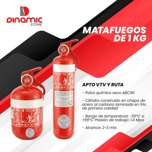 Imagen 3 de 10 de Kit De Seguridad Auto Premium Matafuego Chaleco Vtv 6 En 1