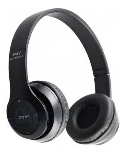 Audifono P47 Bluetooth 5.1 Microsd Deportivos Wireless Negro