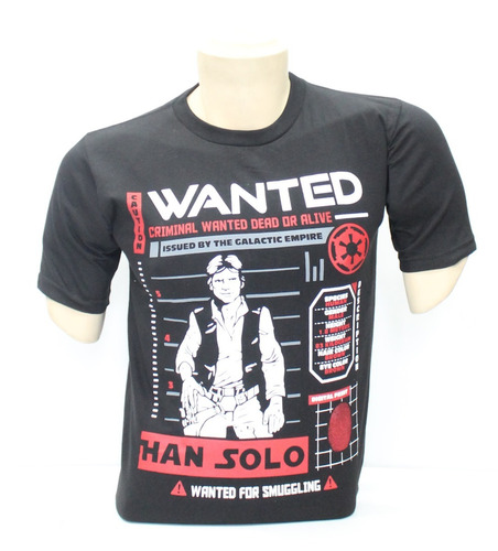 Polo Star Wars - Modelo Han Solo Wanted - Talla L