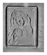 Comprar Molde Placa De Plástico Virgen Bobón Chocolate Liniers