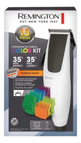 Cortadora De Cabello Remington 15 Peines Colores