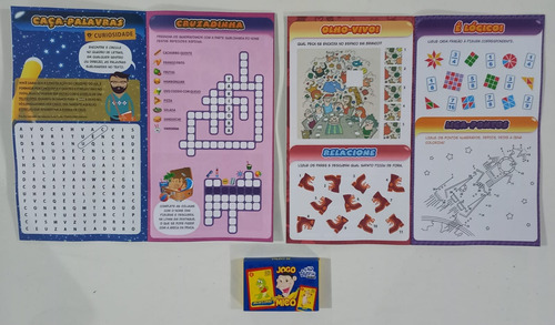 Kit 20 Revistas De Atividades E Jogos P/ Crianças + Jogo Do Mico Lembracinha De Aniversário