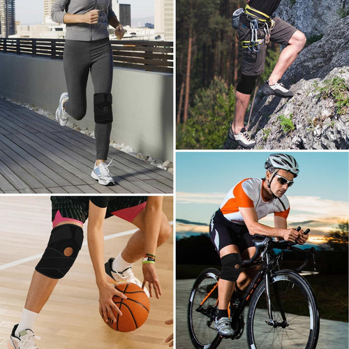 2pcs Rodillera Deportiva Ajustable, Protector De Rodillera