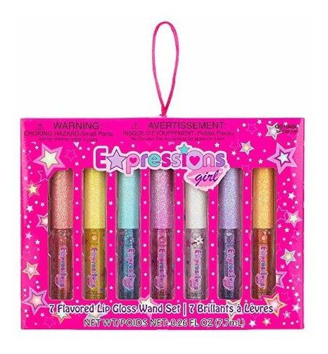 Expressions Girl - Set De 7 Piezas De Brillo Labial Con Sabo