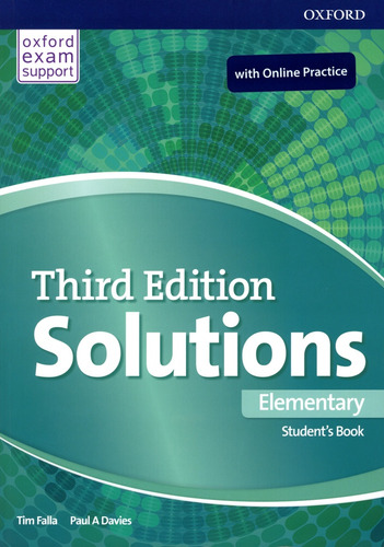 Solutions Elementary Student Book On Line Practice - Oxford