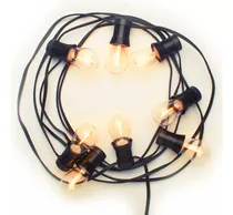 Comprar 20 Metros Guirnaldas + 20 Focos Led Filamento Vintage Cálido