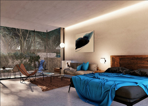 Departamento Pent House En Venta Sobre Av. Cobá, En Tulum.