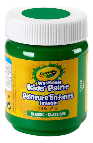 Crayola Pintura Lavable Para Nios, 2 Onzas, Verde