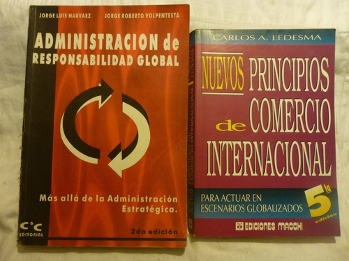 Lote X2 Libros, Administracion Global/ Comercio Exterior