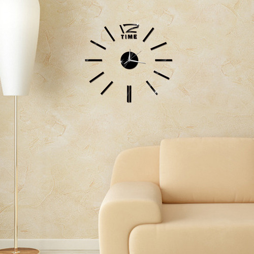 Reloj De Pared De Moda Rojo De Bricolaje Transfronterizo Con