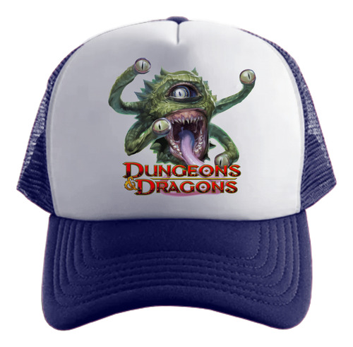 Dungeons And Dragons Beholder Gorra Friki Tu Eres #2 Azul Oscuro Talle Único Regulable Dungeons And Dragons Beholder