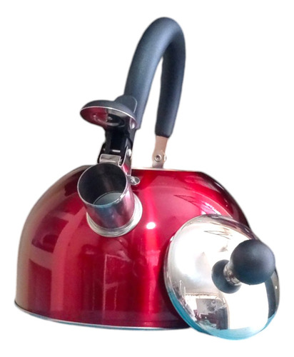 Tetera O Cafetera D 2l, Acero Inoxidable, Gran Calidad, Rojo