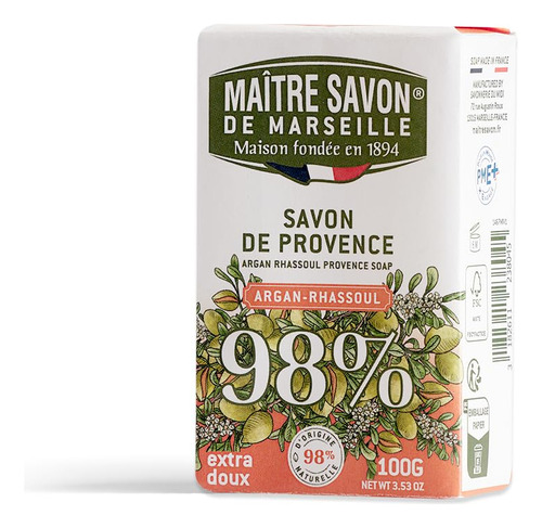 Maitre Savon De Marseille Barra De Jabon Provence - Argan - 