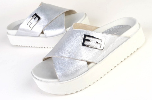 Imagen 8 de 8 de Zuecos Sandalias De Mujer De Cuero Kaleigh - Ferraro
