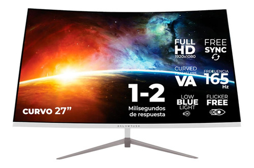 Monitor Gamer Curvo 27 Balam Rush 1ms 165hz Fhd Br-933100