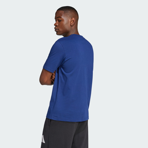 Playera adidas Casual Essentials Hombre Azul Je8940