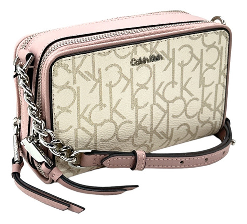 Bolsa Crossbody Calvin Klein Doble Cierre Mujer Original 