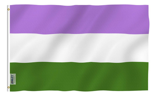 Bandera Anley Fly Breeze Genderqueer, 90 X 150 Cm, Poliéster