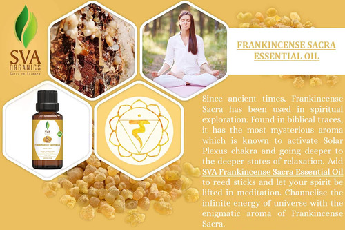 Aceite Esencial Sva Frankincense Sacra 100% Puro Y Natural