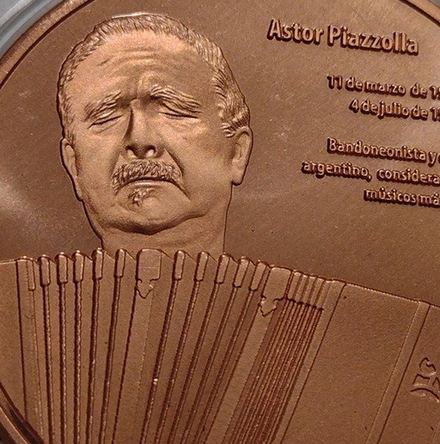 Argentina Medalla Astor Piazzolla - Colección