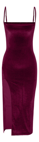 Bx Vestido Feminino Camis Sem Mangas Com Gola Redonda