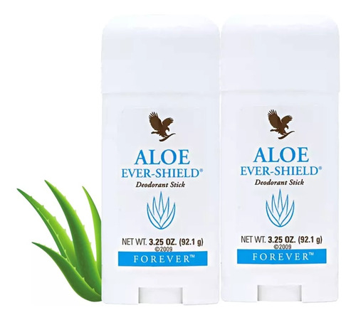 Kit 2 Desodorante Natural Aloe Vera Forever S Sais Alumínio