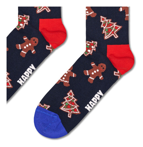 Calcetines Originales Happy Socks Galleta Gengibre Unisex Azul Galletas De Gengibre 26 Cm - 30 Cm Del Pie