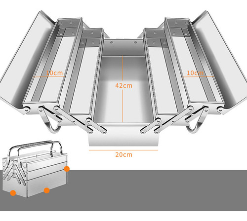 Caja Organizadora De Almacenamiento De 420 Mm Tres Capas