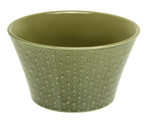 Bowl Conico Ceramica Verde Rombo 13x7 Cm