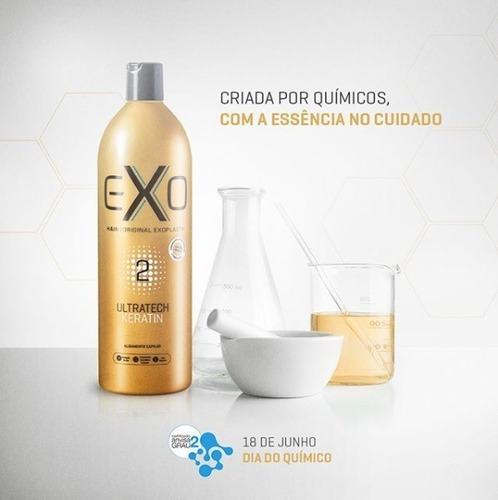 Imagem 3 de 10 de Exohair Profissional - Ultratech Keratin 500ml - Exoplastia