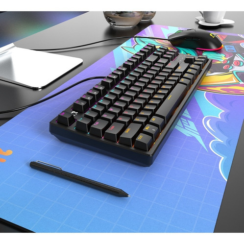 Imagen 3 de 3 de Teclado Mecanico Retroiluminado Switch Red Tk- Ajazz Daidai