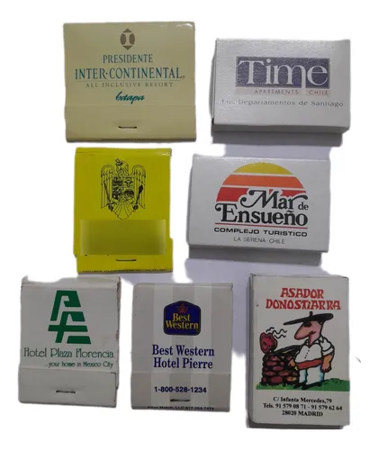 Fósforos De Colección De Distintos Lugares Lote X 7. Únicos
