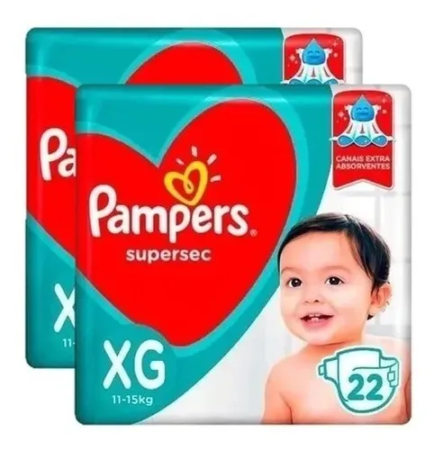 Fraldas Pampers XG