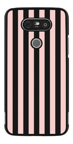 Fundas Protector Uso Rudo Para LG Lineas Rayas Moda 