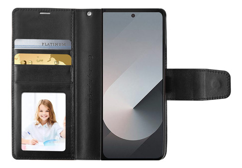 Para Samsung Z Fold4/5/6/7 Flip Wallet Funda De Teléfono De Cuero