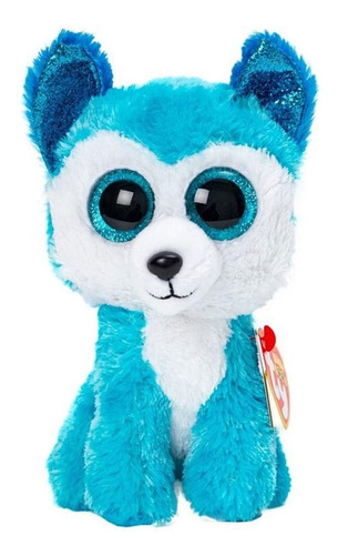 Perrito Husky - Prince - Peluche - 25 Cm - Beanie Boos - Boi