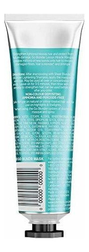 John Frieda Go Blonder Lemon Miracle Masque, 3.5 Onzas De Tr