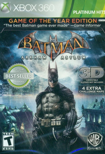 Batman Arkham Asylum Xbox 360 Original Totalgames