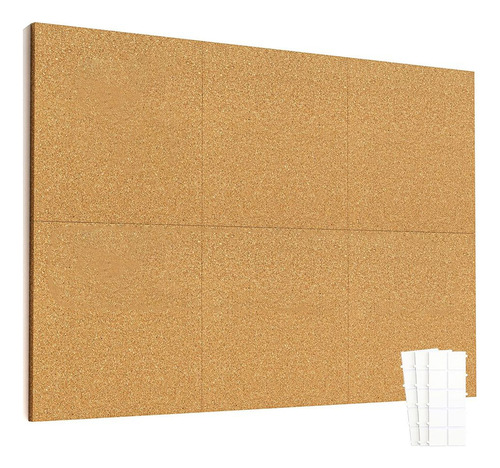 Baldosas De Corcho De 12 X 12 Pulgadas, Paquete De 6 Tablas
