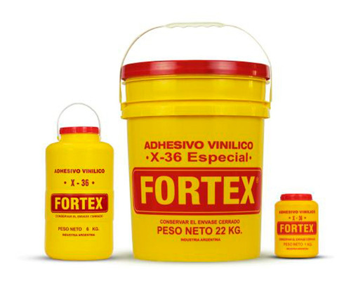 Cola Vinilica Fortex X36 X 1 Kg Mejor Resistente Carpinteria