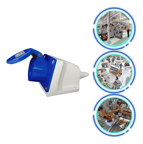 Tomada Sobrepor 2p + T 16 A 220/250v Az 6h Ip44