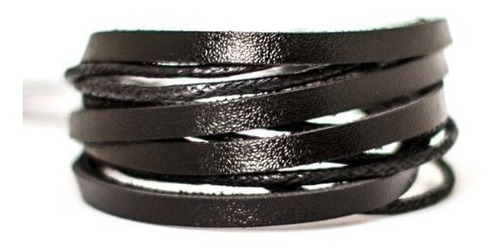 Pulseira De Couro Masculina Feminina Bracelete Tribal