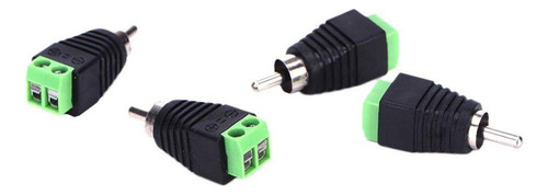 2x 4 Piezas Cable De Bocina A De Sonido Conector Adaptador