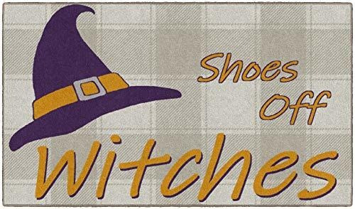Brumlow Mills Shoes Off Witches - Alfombra De Halloween Lava