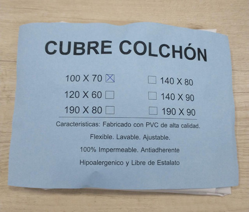 Funda Cubre Colchon Pvc Para Practicuna