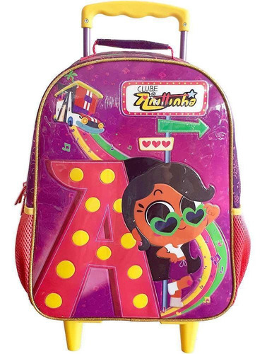 Mochila Escolar Com Rodinha Infantil Clube Da Anittinha