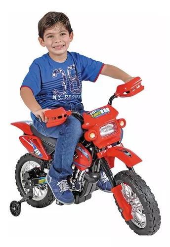Mini Moto Motinha Infantil Motocross p/ Crianças Rodinhas 6v na Americanas  Empresas