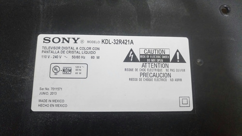 4 Tiras De 8 Leds Para Pantalla Sony Mod Kdl-32r421a (Usado)