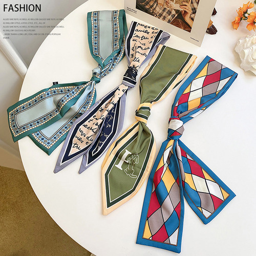 Pañuelo De Seda, Diadema Y Coleteros Para Mujer, Accesorios