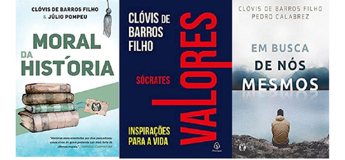 Kit 3 Livros Clóvis De Barros + Sócrates + Em Busca, De Clóvis De Barros Filho, Júlio Pompeu, Pedro Calabrez. Editorial 7 Mares, Tapa Mole En Português